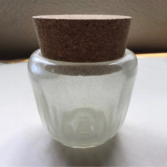 Dunmore Glassworks Hand Blown Glass Ultraviolet Widemouth Optic Jar with Cork - Picture 1 of 10